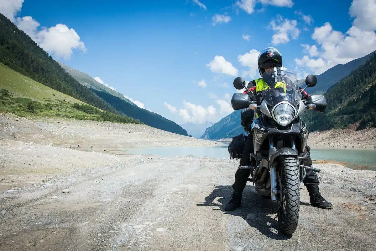 motards  paysages